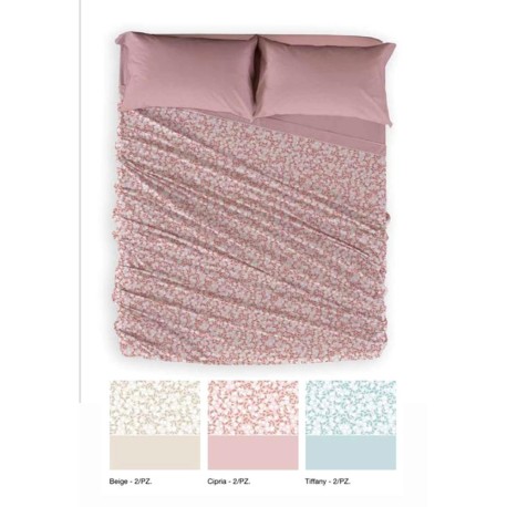 CONFEZIONE 6 PEZZI COMPLETO LENZUOLA MATRIMONIALE PILE FUNITY ALASKA NANCY LINEA ORO