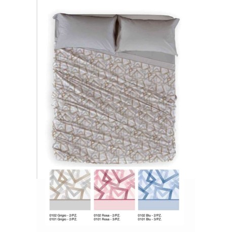 CONFEZIONE 6-8 PEZZI COMPLETO LENZUOLA PILE FUNITY ALASKA CLEAN LINEA ORO