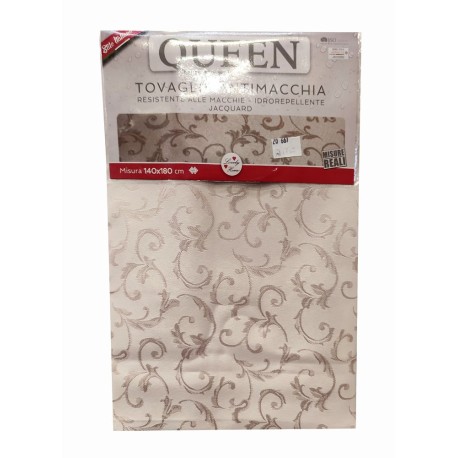 TOVAGLIA ANTIMACCHIA JACQUARD QUEEN LOVELY HOME BEIGE