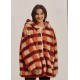 PONCHO MANTELLA DONNA PILE TEDDY INTERNO FELPATO 0030 PREZIOSA