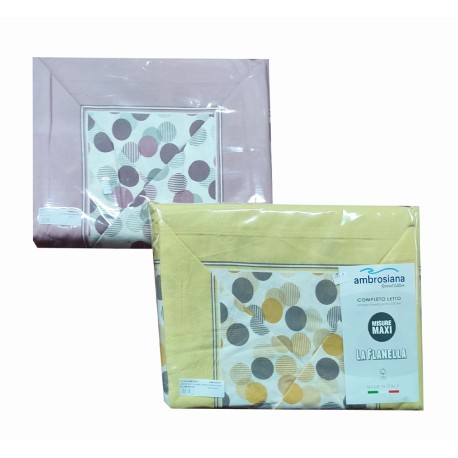 COMPLETO LENZUOLA FLANELLA ALLURE AMBROSIANA