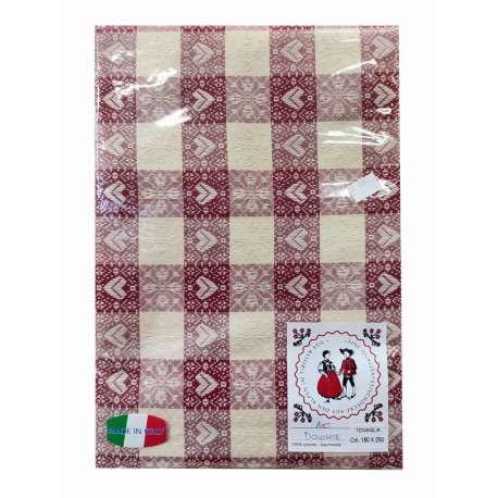 TOVAGLIA COTONE TINTO FILO JACQUARD DOLOMITE