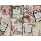 ASSORTITO 4 PEZZI COMPLETO LENZUOLA COTONE MATRIMONIALE DELICATO ROSE BEIGE HOME SWEET HOME