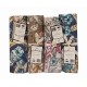 ASSORTITO 4 PEZZI COMPLETO LENZUOLA COTONE MATRIMONIALE DELICATO FIORI STILIZZATI HOME SWEET HOME