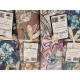 ASSORTITO 4 PEZZI COMPLETO LENZUOLA COTONE MATRIMONIALE DELICATO FIORI STILIZZATI HOME SWEET HOME
