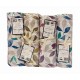 ASSORTITO 4 PEZZI COMPLETO LENZUOLA COTONE MATRIMONIALE DELICATO FOGLIE HOME SWEET HOME