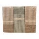 3 PEZZI COMPLETO LENZUOLA MATRIMONIALE COTONE PERCALLE RIGHINE HOME SWEET HOME