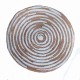 TAPPETO JUTA TONDO 100CM RAJA BIANCO LOVELY SHABBY GITIESSE