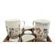SET 12 TAZZE MUG CERAMICA AMICI LOVELY HOME