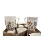 SET 12 TAZZE MUG CERAMICA AMICI LOVELY HOME