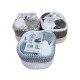 SET 4 PEZZI LAVETTE SPUGNA 30X30CM UNCINETTO SEFORA