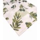 TOVAGLIA COTONE OLIVE FONDO BIANCO PEZZOLI