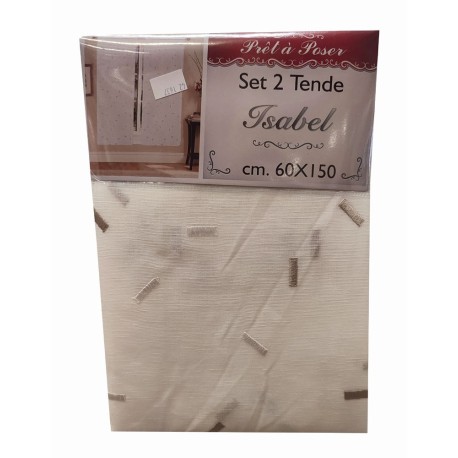 COPPIA TENDE RICAMO ISABEL VT