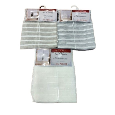 COPPIA TENDE RIGATA A PACCHETTO NAUSICAA VT BEIGE