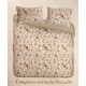 2 PEZZI COMPLETO LENZUOLA MATRIMONIALE COTONE PERCALLE ROSSINI FIORELLINI HOME SWEET HOME