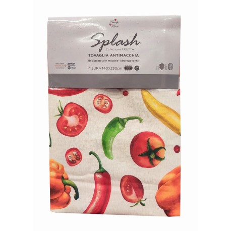 TOVAGLIA ANTIMACCHIA SPLASH FRUTTA PEPERONCINO LOVELY HOME