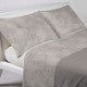COMPLETO LENZUOLA COTONE LILLY QUADRIFOGLIO BEIGE