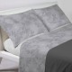COMPLETO LENZUOLA COTONE LILLY QUADRIFOGLIO GRIGIO