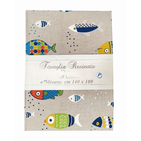 TOVAGLIA RESINATA PESCI COLORATI MIROS PEZZOLI