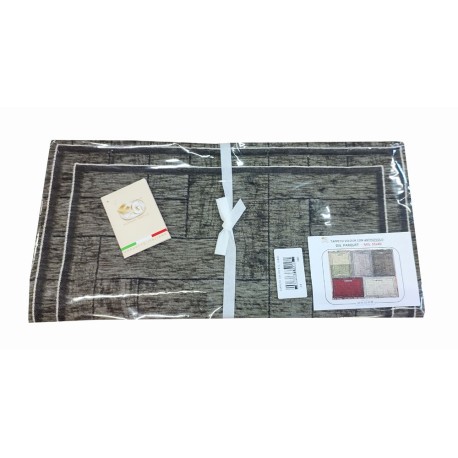 TAPPETO DA CUCINA VELOUR PARQUET EG FANGO