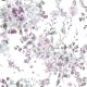 COPRITUTTO COTONE DISEGNO ACQUARELLO QUADRIFOGLIO