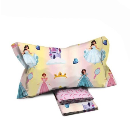 COMPLETO LENZUOLA SINGOLO COTONE PRINCIPESSE NOVIA