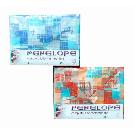 COMPLETO LENZUOLA MATRIMONIALE COTONE PENELOPE 504 LOVELY HOME