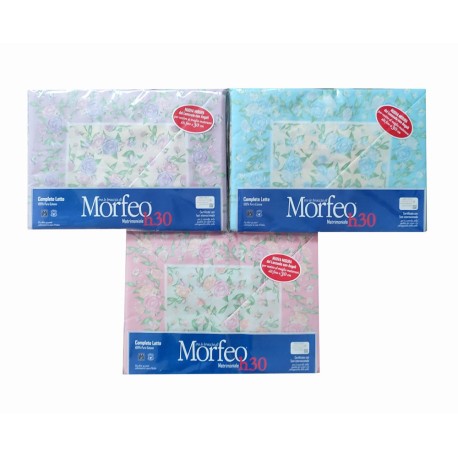 COMPLETO LENZUOLA MATRIMONIALE COTONE MORFEO K2069 CENTROTEX
