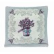 FEDERA CUSCINO ARREDO 45X45CM GOBELIN VASO LAVANDA PEZZOLI