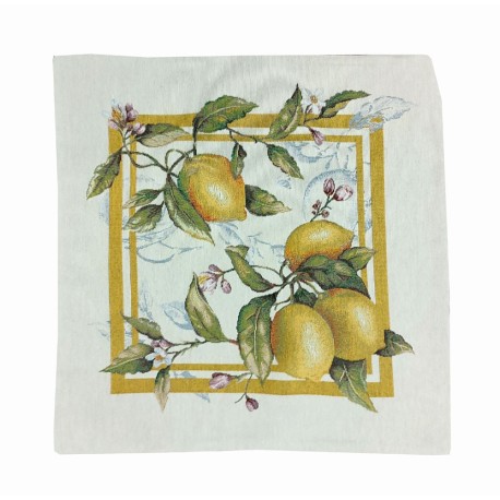 FEDERA CUSCINO ARREDO 45X45CM GOBELIN LIMONI PEZZOLI