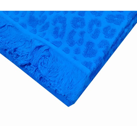 TELO MARE SPUGNA 90X170CM JACQUARD FRANGE PARDUS LOVELY BEACH GITIESSE