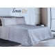 TRAPUNTINO MICROFIBRA MATRIMONIALE RASO JACQUARD ALIS LINEA ORO