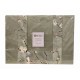 COMPLETO LENZUOLA SATIN COTONE MATRIMONIALE CASCELLA ART DECO&#039;