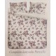 2 PEZZI COMPLETO LENZUOLA MATRIMONIALE COTONE PERCALLE ROSSINI CAPRI HOME SWEET HOME