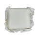 COPPIA CUSCINO SEDIA LACCI VOLANT 40X40CM PANAMA PEZZOLI PANNA