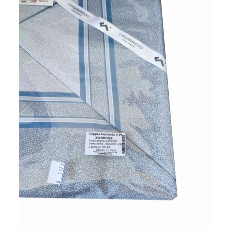 COMPLETO LENZUOLA COTONE MATRIMONIALE BORBONE CASARREDO