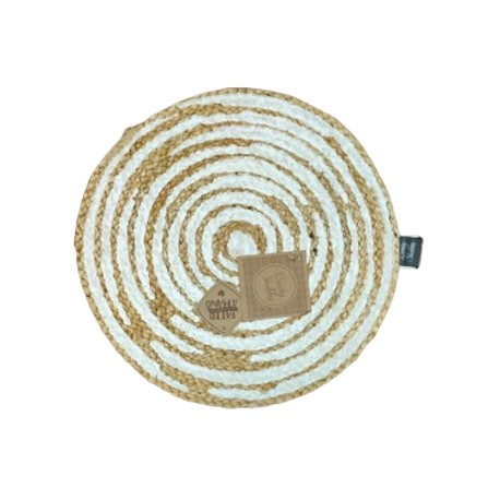 CONFEZIONE 6 PEZZI SOTTOPIATTO JUTA 36CM JANIS CERCHIO GITIESSE