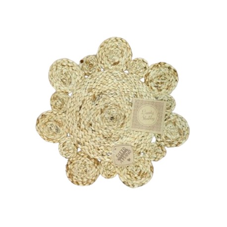 CONFEZIONE 6 PEZZI SOTTOPIATTO JUTA 36CM JANIS FIORE GITIESSE