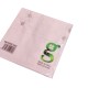COPPIA FEDERE CUSCINO TINTA UNITA QUADRIFOGLIO ROSA