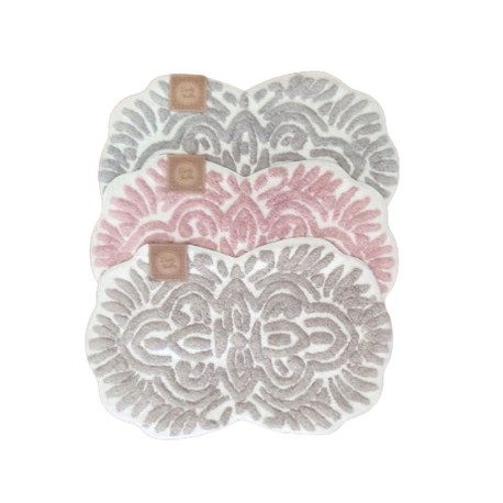 ASSORTITO 6 PEZZI TAPPETO BAGNO SPUGNA 50X80CM ANTISCIVOLO LUST LOVELY SHABBY GITIESSE