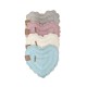 ASSORTITO 4 PEZZI TAPPETO BAGNO SPUGNA CUORE 65CM ANTISCIVOLO LEYLA LOVELY SHABBY GITIESSE