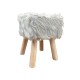 SGABELLO LEGNO PELLICCIA TOMMY PEZZOLI