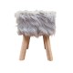 SGABELLO LEGNO PELLICCIA TOMMY PEZZOLI