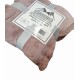 PLAID PILE MATRIMONIALE AGNELLATO TINTA UNITA LIVIGNO HOME SWEET HOME ROSA