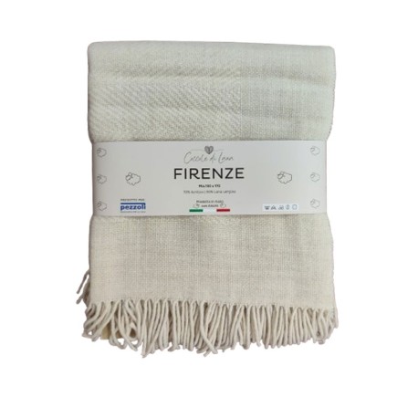 PLAID COPERTA 130X170CM COCCOLE DI LANA FIRENZE PEZZOLI