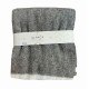 PLAID COPERTA COCCOLE DI LANA ALPACA PEZZOLI GRIGIO SCURO