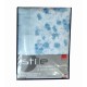 COMPLETO LENZUOLA FLANELLA LINDA STILE IMBERTI AZZURRO