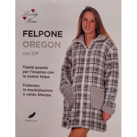 FELPONE DONNA PILE ZIP CON SHERPA OREGON LOVELY HOME