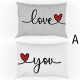 COPRIPIUMINO COTONE HAPPY LOVE YOU QUADRIFOGLIO