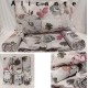 ASSORTITO 4 PEZZI COMPLETO LENZUOLA COTONE MATRIMONIALE DELICATO ALICANTE HOME SWEET HOME